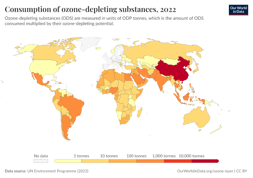 A thumbnail of the "Consumption of ozone-depleting substances" chart