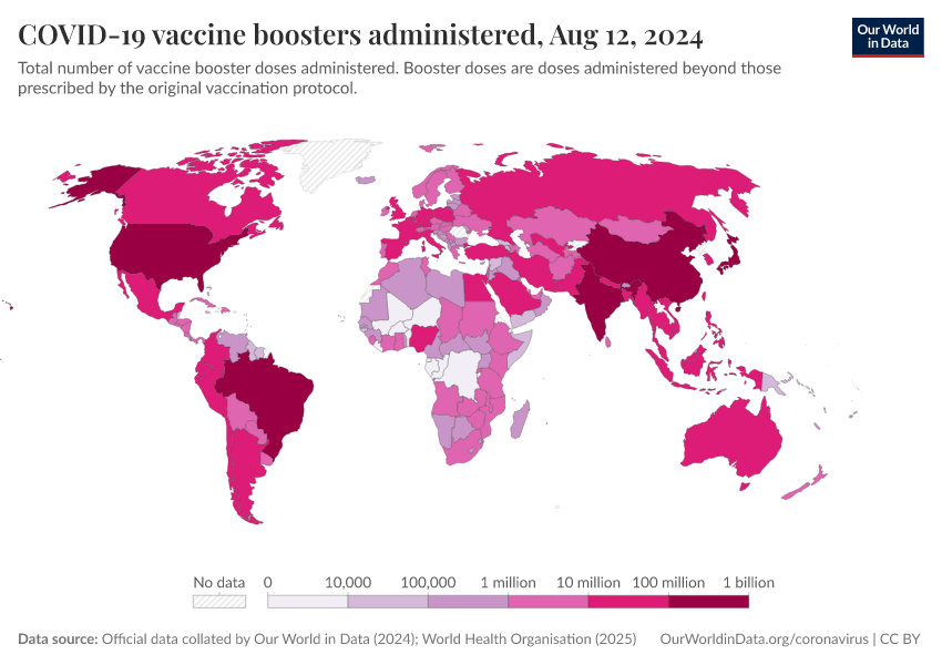A thumbnail of the "COVID-19 vaccine boosters administered" chart