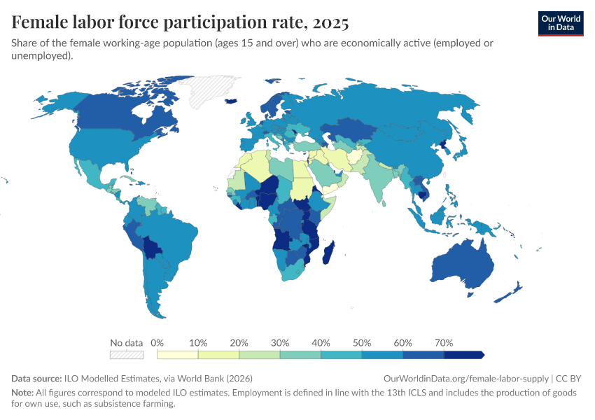 A thumbnail of the "Female labor force participation rate" chart