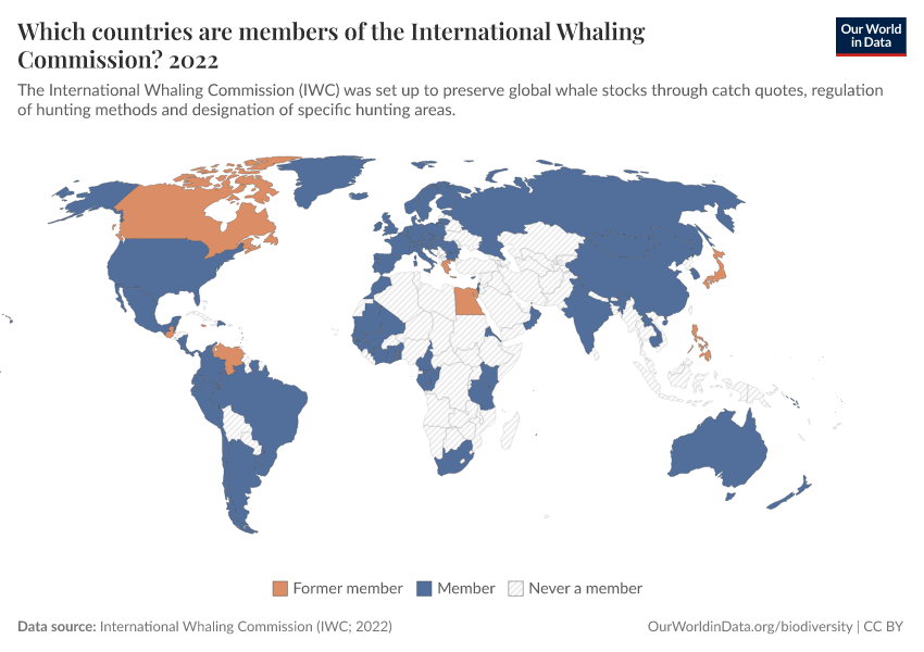 A thumbnail of the "Which countries are members of the International Whaling Commission?" chart