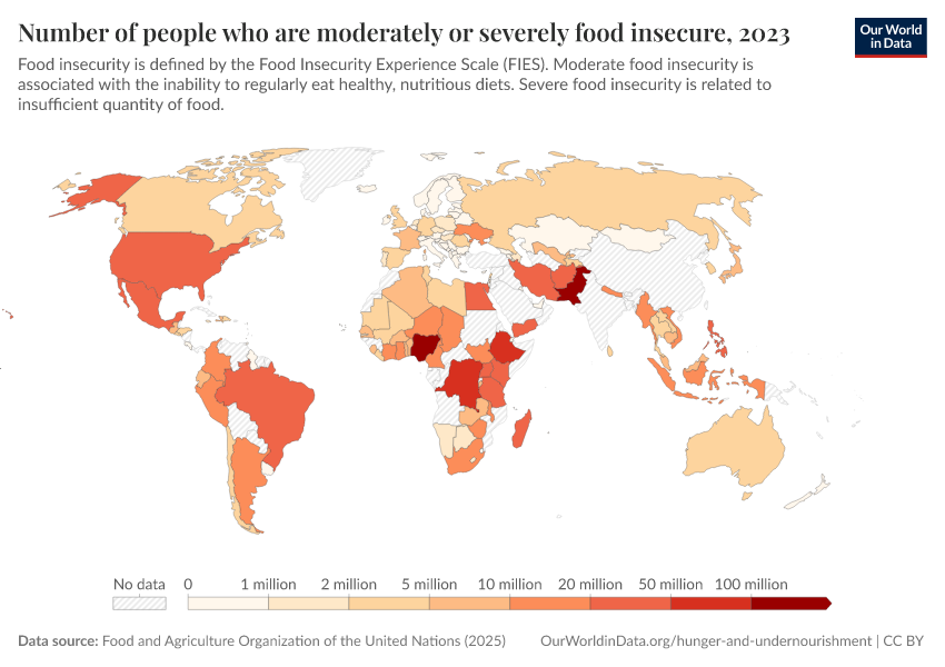 A thumbnail of the "Number of people who are moderately or severely food insecure" chart